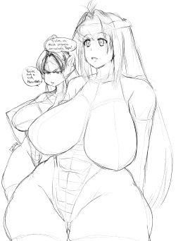 overlordzeon:  Doodled some KOS-MOS and T-ELOS from Xenosaga after the stream.