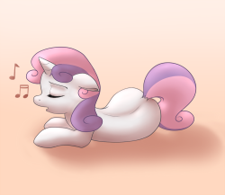hic-sunt-equi:  The sweetest song  Sorry for reblogging something non-smutty, but wow; I think this piece is so very beautiful. Sweetie somehow starts to grow on me a lot, she&rsquo;s kinda best CMC. At least when Scoots is away. I hope we&rsquo;ll hear