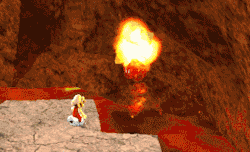 suppermariobroth: In Super Mario Galaxy, if Fire Mario stuns a Li’l Cinder and then hits the place where it fell into the lava with a fireball, an explosion will be created in midair. The explosion will sustain itself infinitely.