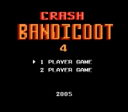 wereware:  Crash Bandicoot 4 (NES) 