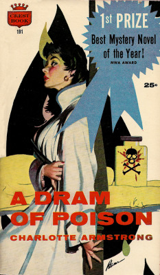 A Dram Of Poison, by Charlotte Armstrong (Crest, 1957).From Ebay.