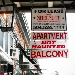 #apartment #forrent in the #frenchquarter of #neworleans during #mardigras has a fun sense of humor. #funny #nola #MardiGras2015