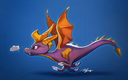 kasette:  a lil spyro, since I’ve been replaying the first game, one of my favs! 
