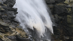 itscolossal:  Extreme Winds Cause a Waterfall in England to Blow Upward [VIDEO] 