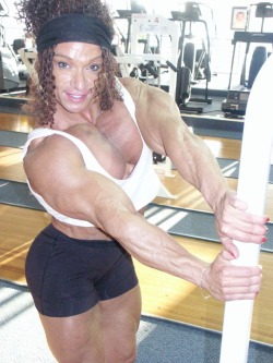 zimbo4444:  ..Colette Guimond..terrific extreme   mass muscle.. 