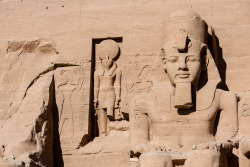 ancientart:  Depictions of the Abu Simbel temples, from 1843 to present. Of the most magnificent monuments in the world, the two temples at Abu Simbel date to about 1260 BCE, and have long captured the interest and imaginations of many. Ramesses II