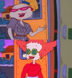 arroz-con-yolo:  casshern-sin-and-tonic: campfiretale: 1997 animated fashion 2018 art hoe fashion   The charcoal romper with pockets? The D&amp;G shades? That cinch? Violet Chatchki wants what she has. Charlotte Pickles REALLY was..that bitch