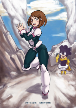 Ochaco from MHAI still suck at backgrounds, but i tried&hellip;Hope you guys like it, as always you can support me on patreon and get stuff a bit earlier aswell as previews and some other bonuses&hellip;