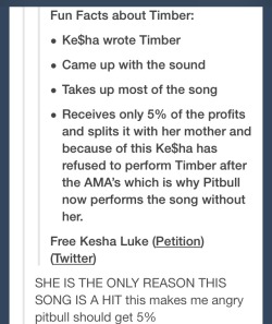 thegoddamazon:  ev-rybodyhadmatchingtowels:  Tumblr shades the fuck out of Pitbull for Timber  LMFAO WOOOOOW What song is this, though? How does it go?