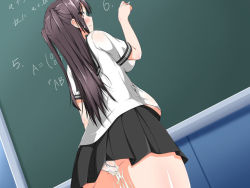 pregnant-hentai-wizard:  same school girl as before, the ghost continues to fill her up even when she is in front of the whole class! she keeps her cool though as she tries to explain to the school council how it appears she has become pregnant all of