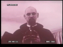 artofalbumcovers:  Electric Wizard - Come My Fanatics… (1997) From a screen grab taken from the BBC documentary ‘The Power of the Witch’ which shows a photo of Anton LaVey during a Satanic sermon. Sample Submitted by Dr. Spark 