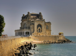 destroyed-and-abandoned:        The decaying building of Cazino Constanta on the Black Sea coast, Romania. by Gaspar Serrano     