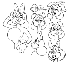 Playing around with the toony bunny that’s popped up a couple times before!