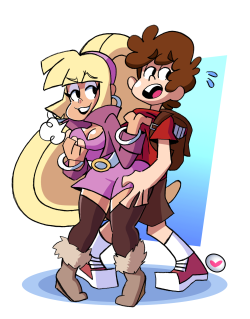 brothelxxx: art trade with bigdad! he wanted his versions of dipper and pacifica flirting and grabbing~ also some warmup sketches I used from his drawings of the characterscheck him out on pixiv!!