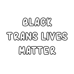 violetwlw:  transgenderadvice:Black Trans Lives Matter (image description: three squares in white, pink and blue, the colours of the trans flag. each one reads ‘black trans lives matter.)