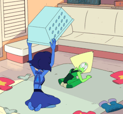 timehuntress:  Lapis has taken a new prisoner A small GIF for this week’s Lapidot Tuesday prompt. Sequence inspired by episode 2 of the anime “Kotoura-san.”   found you~ &lt;3 &lt;3 &lt;3