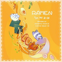 cchangart:Tonight at 7pm on CARTOON NETWORK is an all new Bears ep, “Ramen”! Boarded by me and the hilarious @yvonnehsuanho ! Check it out! . . . Meanwhile.. I’m back in my hometown Rockville/Olney MD for a hot second.. it’s cold and I could really