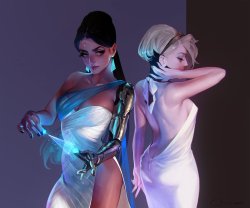 overbutts:Symmetra and Mercy