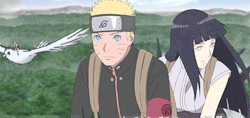 fuck-yea-naruhina-and-sasusaku:  naruto and hinata next to each other(◡‿◡✿)   The spider web scene and she laughs omfg im gonna die this movie