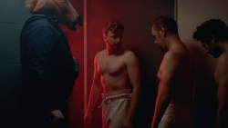 shirtlessthomas:  Niko Pueringer shirtless and takes a taser to the ass like a boss﻿ in Man vs Horse Sized Duck vs 100 Duck Sized Horses¨  by Corridor digital 