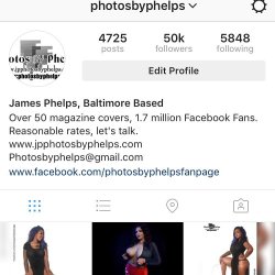 Finalllllly I broke 50,000 followers on IG &hellip; In catching up to folks!!!!!  Thanks you supporters.. Thank you models. Adventure Time..gamer girl&hellip;Nuggets&hellip; Funnel cakes&hellip;grumpy bears .. You all helped my success #photosbyphelps