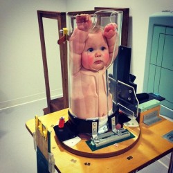 hellolallen:  sixpenceee:  Baby Getting A Chest X-Ray This device is used to immobilize young children in order to get their x-rays, when a child is very sick and an x-ray is needed to diagnose them. It does NOT hurt them at all. Taking multiple images
