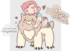 sweetbearcomic: Support Sweet Bear on Patreon -&gt; patreon.com/reapersun More Sour Bear~ Please do not repost or edit my work. Please do not add my work to  your instagram, pinterest, weheartit or any other external site. Reblogs  are okay :) 