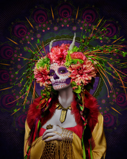 asylum-art:Tim Tadder: Las Muertason BehanceThe Dia De Los Muertos festival is a beautiful display of culture, one that being in southern California is hard to hides its influence on visual arts. In October of 2014, I discovered Krisztianna, a Los Angeles