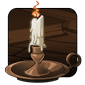 Night Flame candle (copper recolor)