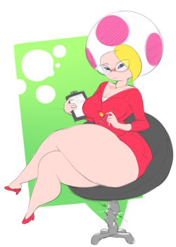 bulumble-bee: Still doings comms, but sometimes I like to keep weekends for myself Colored sketch from this morning. I personally think Jolene is sorely underrated  dat chair can’t hold the thickness!