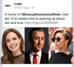 thefingerfuckingfemalefury:  evilfeministfromspace:  hangontothevine:  “Monosexism and biphobia aren’t real” just some things i saw on fb tonight followed up by some fact checking.    On LogoTV’s Facebook page, no less. Proof that biphobia exists