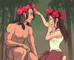 zzigae:  I’ve watched several disney movies while I was doing portfolio.. and right now I’m into Tarzan. Lovable couple :) 