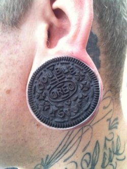 collegehumor:  Guy Has Oreo Gauged Ears They’re as delicious as they are misunderstood