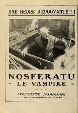 ronaldcmerchant:  NOSFERATU (1922) ad in a 1922 french film mag 