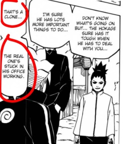 thecrazycyborggirl:  Oh my god. Naruto DOES use his clones for work!! (Headcanon confirmed)