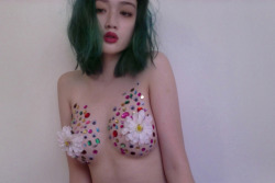 mollysoda:  pretzeljesus:  to the ppl who left me some pretty dumb messages in regards to this post: 1) yes i do have self respect 2) i dont care if u call me a slut/attention whore/whatever. ur an idiot and finally one important message: idgaf ^____^