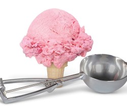 epicthingstobuy:  Giant Ice Cream ScooperJust one scoop is all it takes to satisfy your craving when you serve yourself using the giant ice cream scooper. This German made utensil boasts a sturdy brass handle and a humongous stainless steel scoop big
