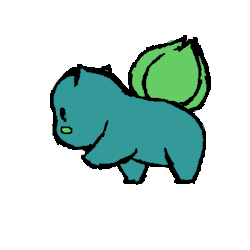 inksmithart:  mhotterpawps:  inksmithart:  Bulbasaur Walking Gif Its transparent too :)  more of this, a million times more of this ♥♥♥♥♥   Does this work for you? :D 