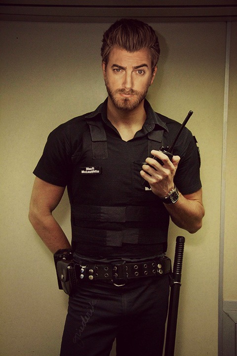 Sexy man police officer