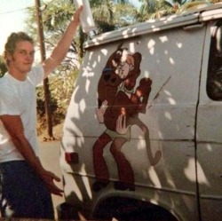 stunningpicture:Chris Pratt, homeless, living in this van, holding the script to his first acting job