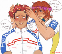 prince-ichi:  tonight’s ywpd_69min theme was flowercrowns i cannot pass that up __(:3/