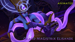 colonelyobo:  medeister: Suramar Special: Harnessing the Night! Here’s my mana-laden &amp; star-strewn tentacle debut! (ﾉ◕ヮ◕)ﾉ*:･ﾟ✧ HD: 1 2 3 4 5 + More angles, MP4s &amp; WEBMs at the archive! Excerpt from a Nightborne loyalist’s