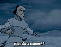 arkhamboundz:  rincewitch:  leosboots:  littlekoalaotter:  It took Katara about .532 seconds to take zuko down  &ldquo;Here for a rematch?&rdquo; HE ASKED THE WATERBENDER WHILE STANDING ON A GLACIER ISLAND SURROUNDED BY WATER  lmao   
