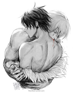 rainnoir:  Some more Hisokuro with bed-hair Chrollo and Hisoka’s fingers that still attached.   “You make me sickBecause I adore you soI love all the dirty tricksAnd twisted games you playon me   ♥  ” - [Muse] 