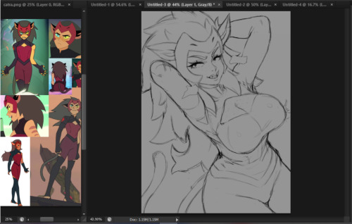 galactic-overlord:Some catra WIPs~~~~