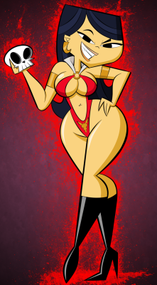 ck-blogs-stuff:  Halloween Collab: Emma as Vampirella + Alt. Version Happy Halloween, Everypony! Here’s a collab between @coonfootproductions (coloring and BG) and I (sketching and inking) featuring mah goddess as Vampirella XD ENJOY! 