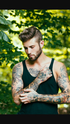Hot tattooed men.