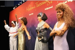 everythingwhitneyhouston:  Madame Tussauds is remembering the legendary singer Whitney Houston with not one, but four separate wax figure!! They did an amazing job!! 