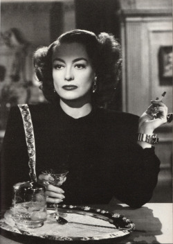 Joan Crawford in Humoresque, 1946. From A World of Movies: 70 Years of Film History, by Richard Lawton (Octopus, 1981).  From a charity shop in Sherwood, Nottingham.