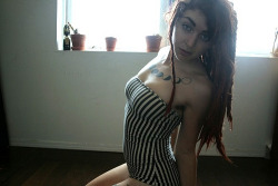 This sexy self-shot swimsuit pic was submitted by sativawisdom from mygirlfund.com. Love her dreads and moon tattoos